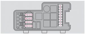 Volvo S80 - fuse box - engine compartment