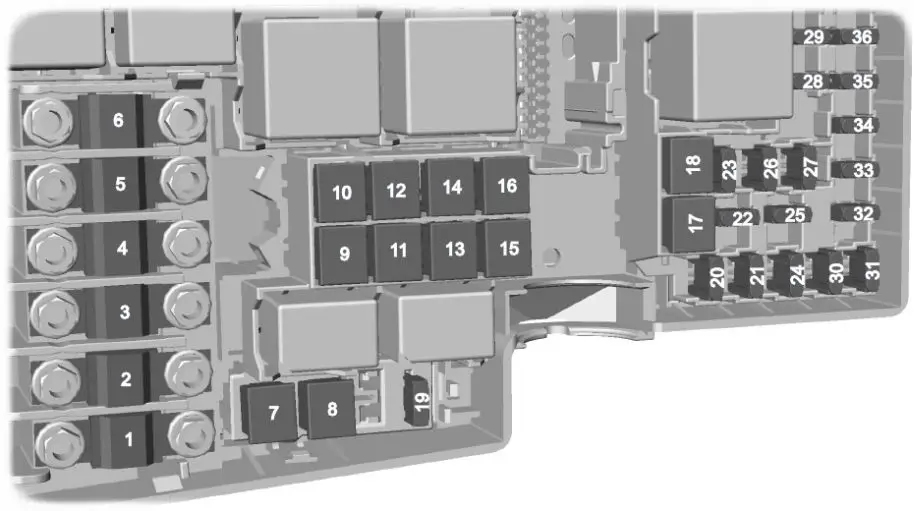 ford-focus-mk2-fuse-box-diagram-engine-junction Ford Focus MK2 - fuse box diagram -engine junction